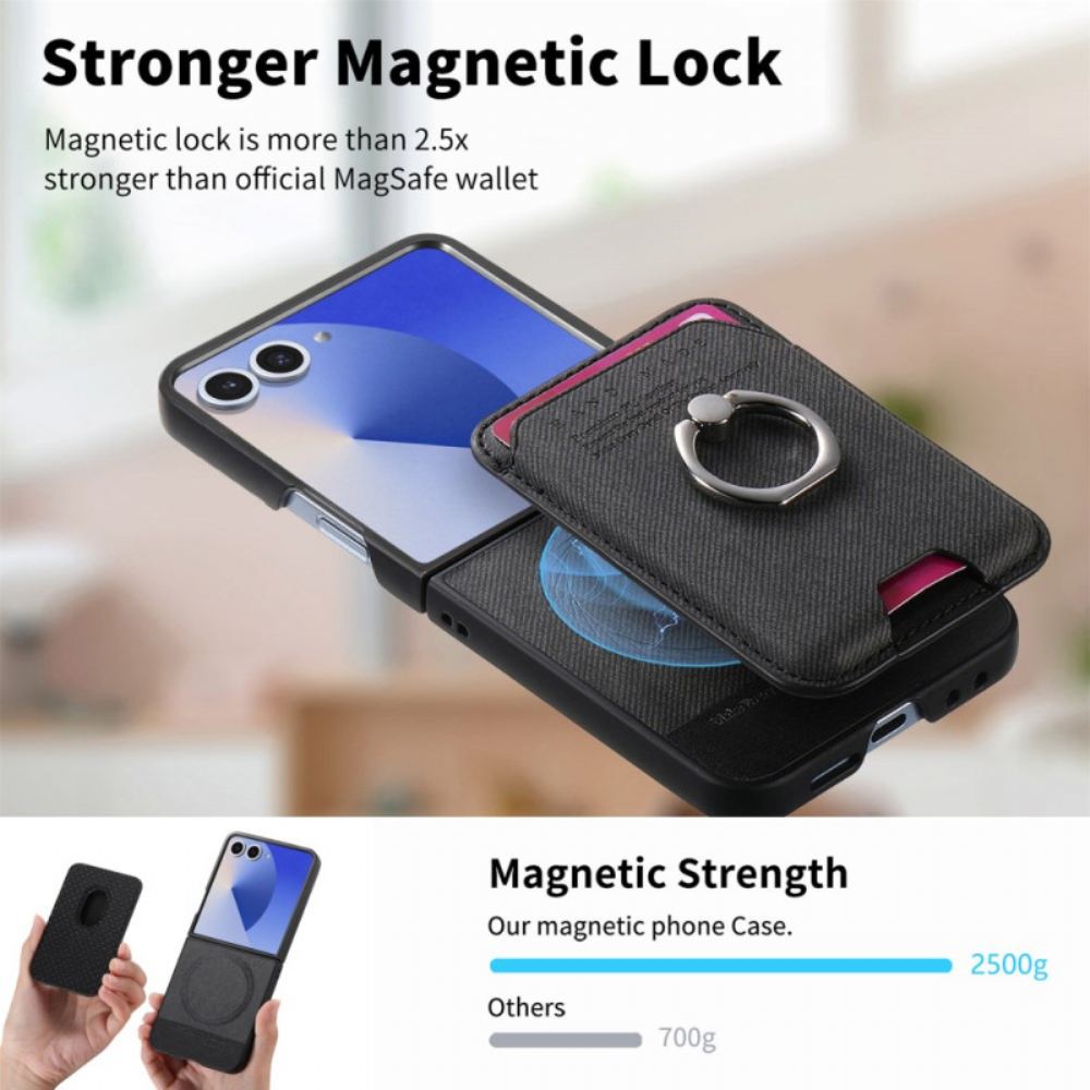 Kryt Na Samsung Galaxy Z Flip 7 Kompatibilní S Magsafe S Odnímatelným Držákem Na Karty