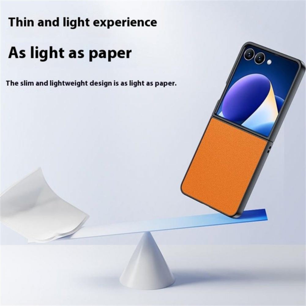 Kryt Na Samsung Galaxy Z Flip 7 Kožený Efekt