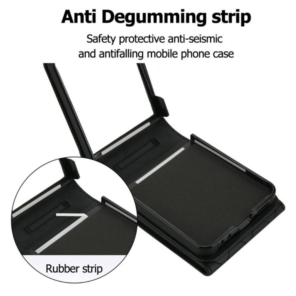 Kryt Na Samsung Galaxy Z Flip 7 Pouzdro Na Karty A Řemínek S Blokováním Rfid