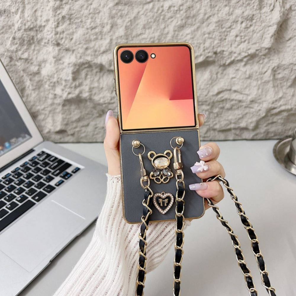 Kryt Na Samsung Galaxy Z Flip 7 Přívěsek A Řemínek