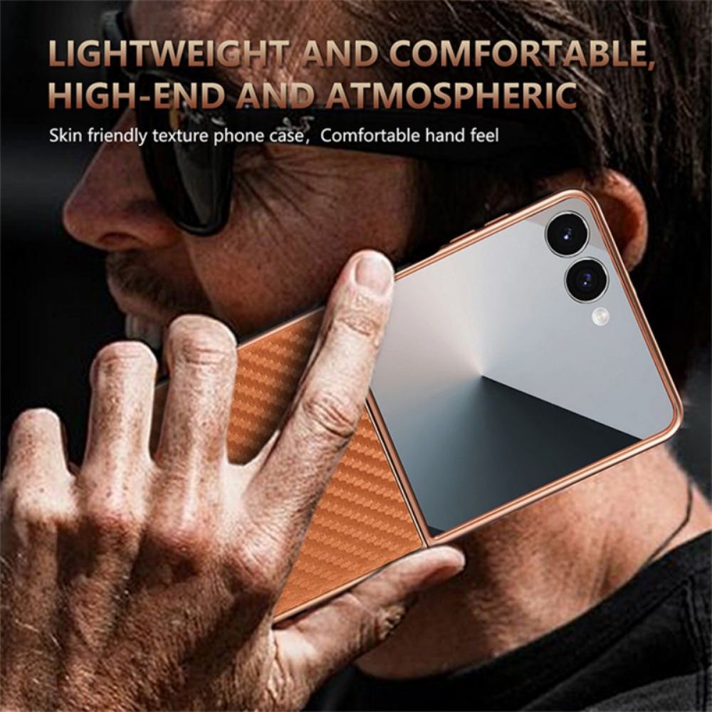 Kryt Na Samsung Galaxy Z Flip 7 Uhlíková Vlákna