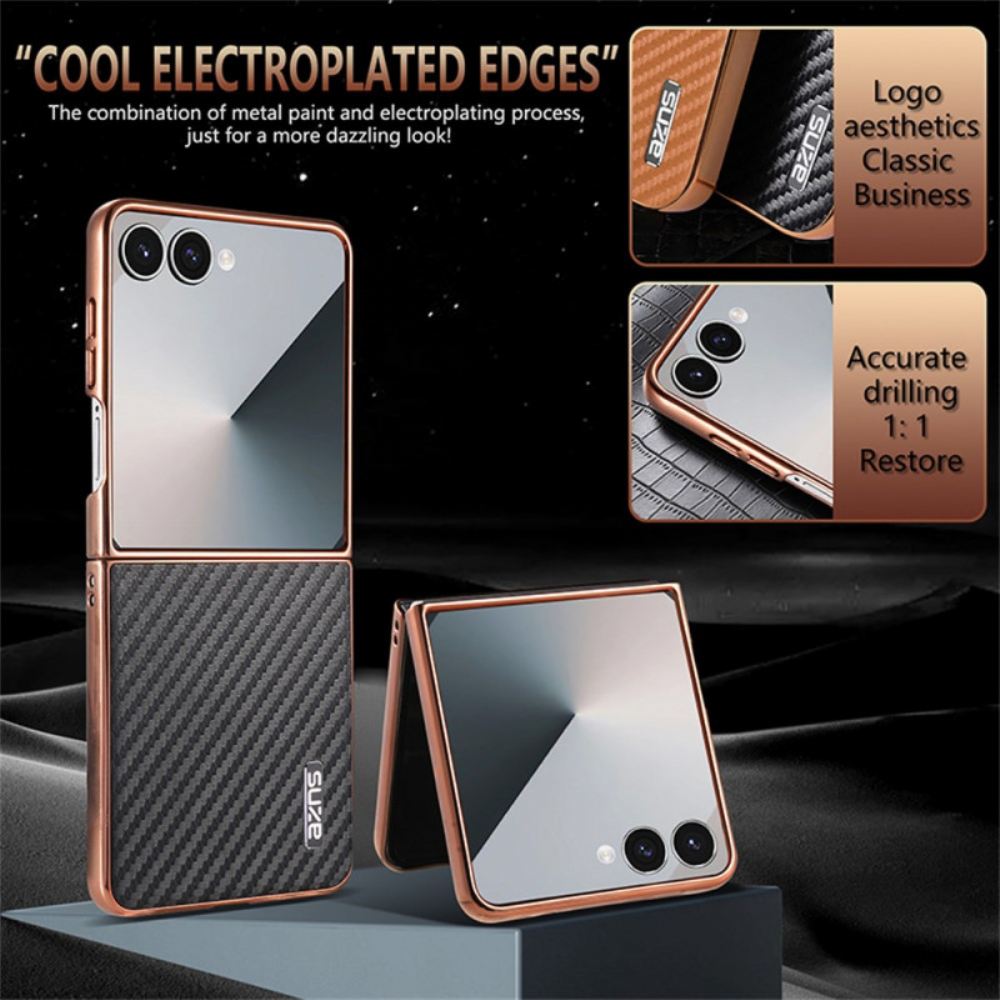 Kryt Na Samsung Galaxy Z Flip 7 Uhlíková Vlákna