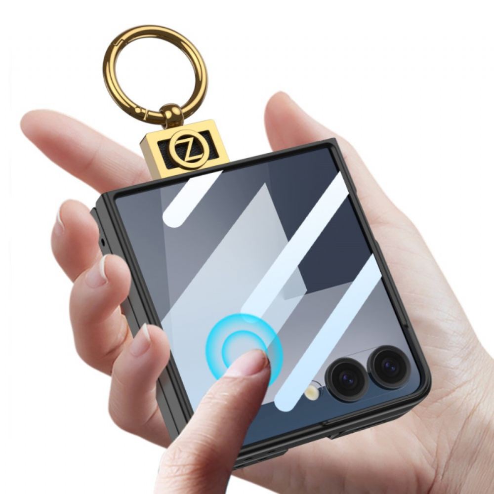 Kryt Samsung Galaxy Z Flip 7 Držák Na Prsteny A Ochranná Fólie Gkk
