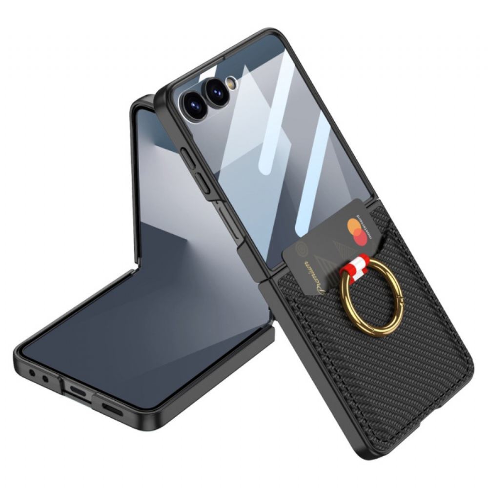 Kryt Samsung Galaxy Z Flip 7 Držák Na Prsteny A Pouzdro Na Karty