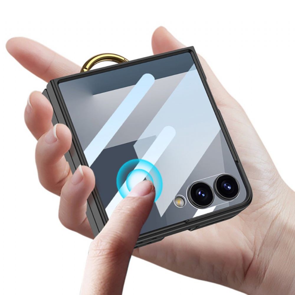 Kryt Samsung Galaxy Z Flip 7 Držák Na Prsteny A Pouzdro Na Karty