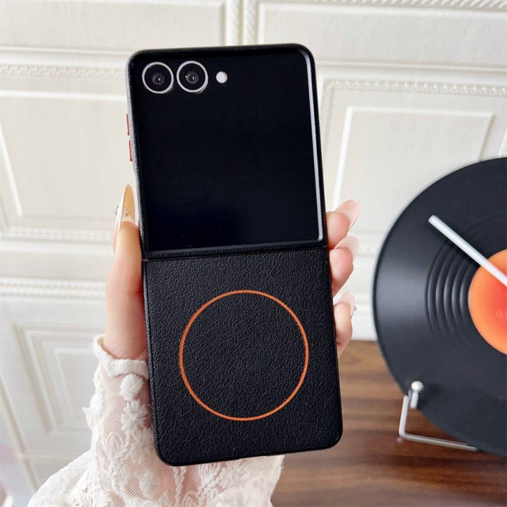 Kryt Samsung Galaxy Z Flip 7 Kompatibilní S Oranžovým Kroužkem Magsafe