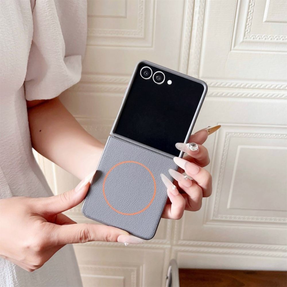 Kryt Samsung Galaxy Z Flip 7 Kompatibilní S Oranžovým Kroužkem Magsafe