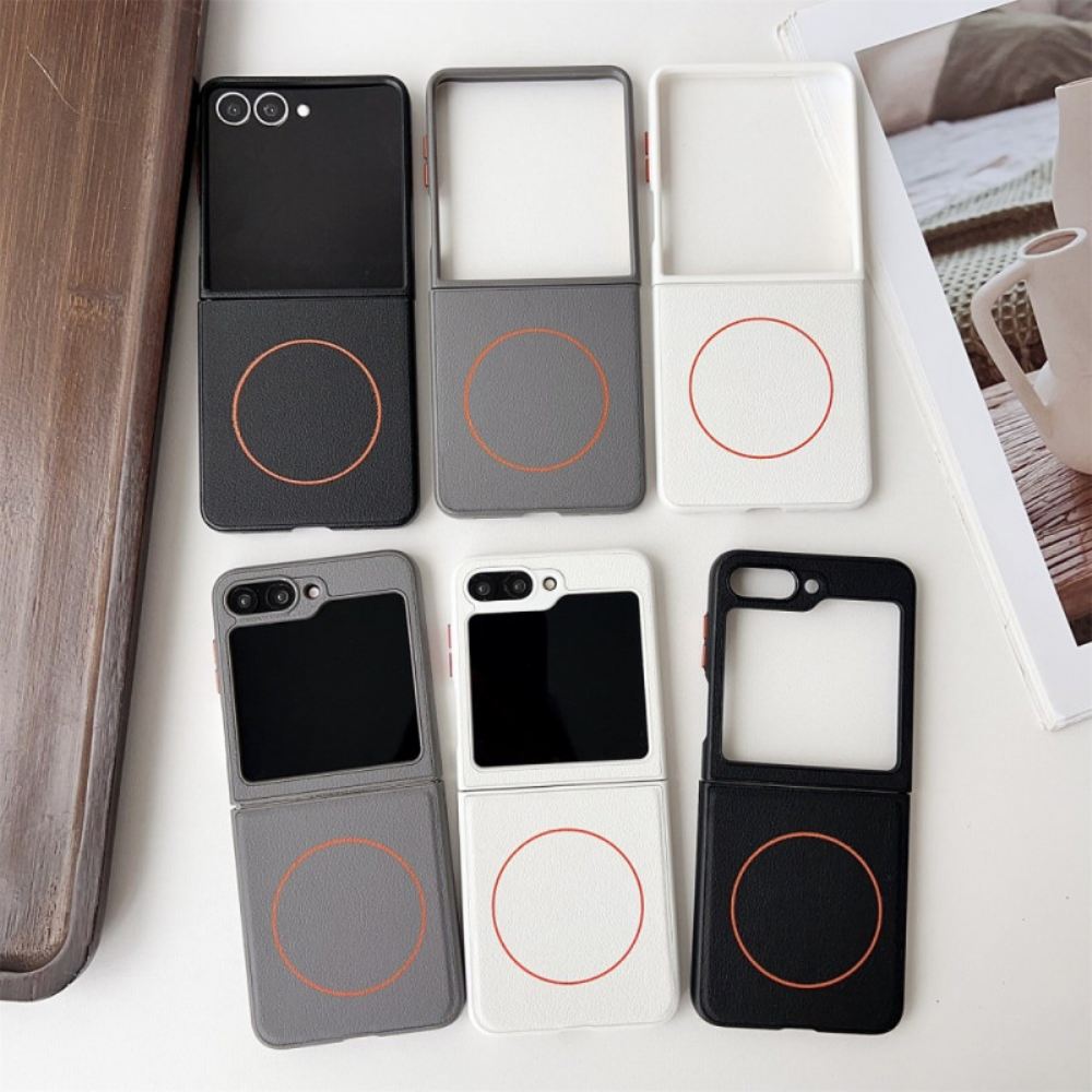 Kryt Samsung Galaxy Z Flip 7 Kompatibilní S Oranžovým Kroužkem Magsafe