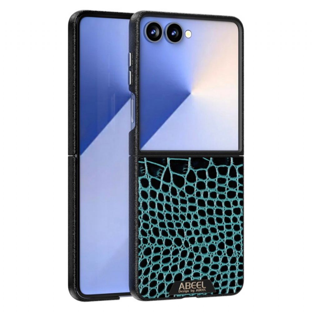 Kryt Samsung Galaxy Z Flip 7 Kryty Na Mobil Kompatibilní S Magsafe Textura Krokodýla Abeel