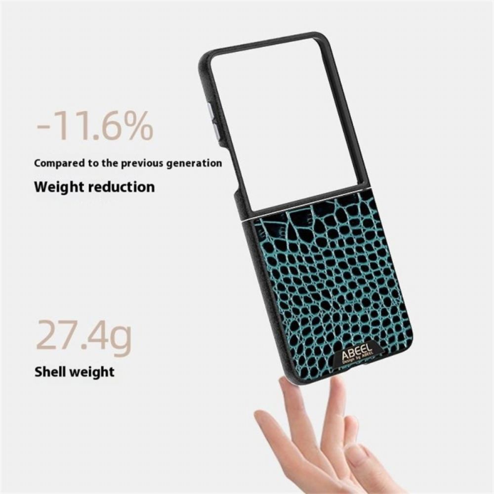 Kryt Samsung Galaxy Z Flip 7 Kryty Na Mobil Kompatibilní S Magsafe Textura Krokodýla Abeel