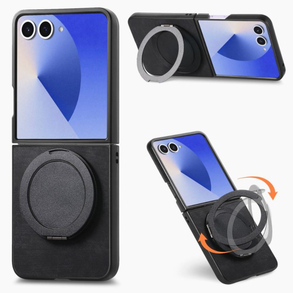 Kryt Samsung Galaxy Z Flip 7 Kryty Na Mobil Kožený Efekt S Otočným Stojánkem O