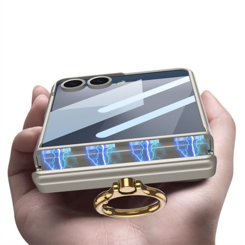 Kryt Samsung Galaxy Z Flip 7 Kryty Na Mobil Magnetické S Držákem Na Kroužek Gkk