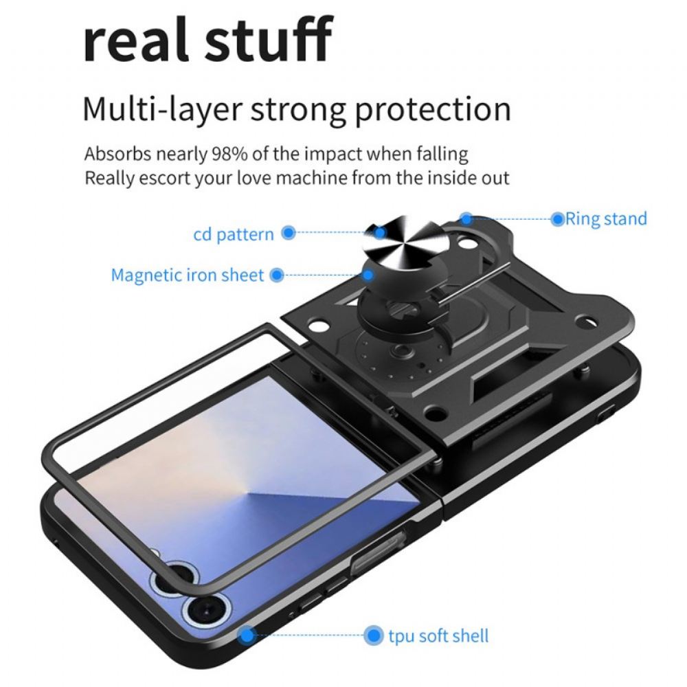 Kryt Samsung Galaxy Z Flip 7 Kryty Na Mobil Odolný S Držákem Na Prsten