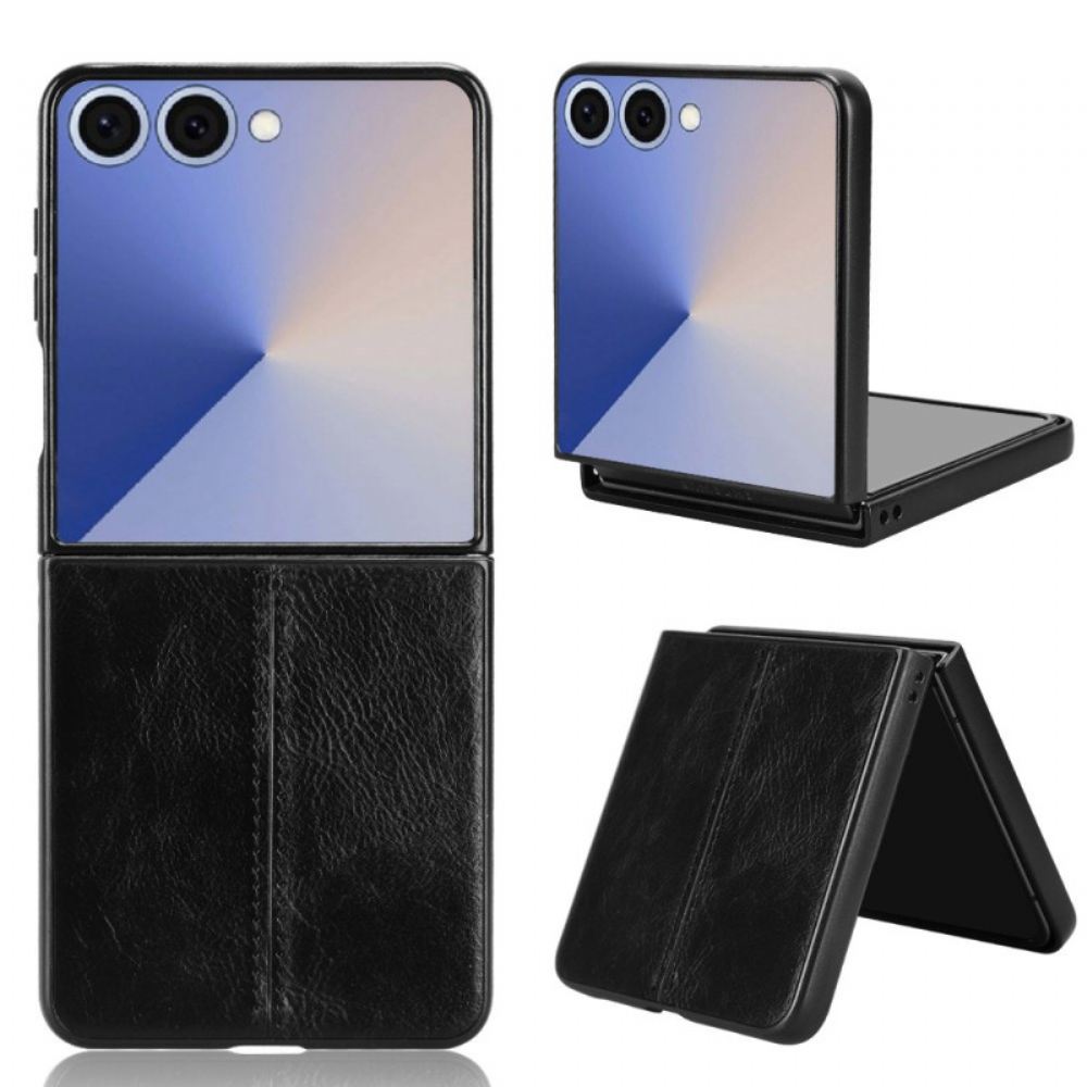 Kryt Samsung Galaxy Z Flip 7 Kryty Na Mobil Prošívaný Kožený Efekt