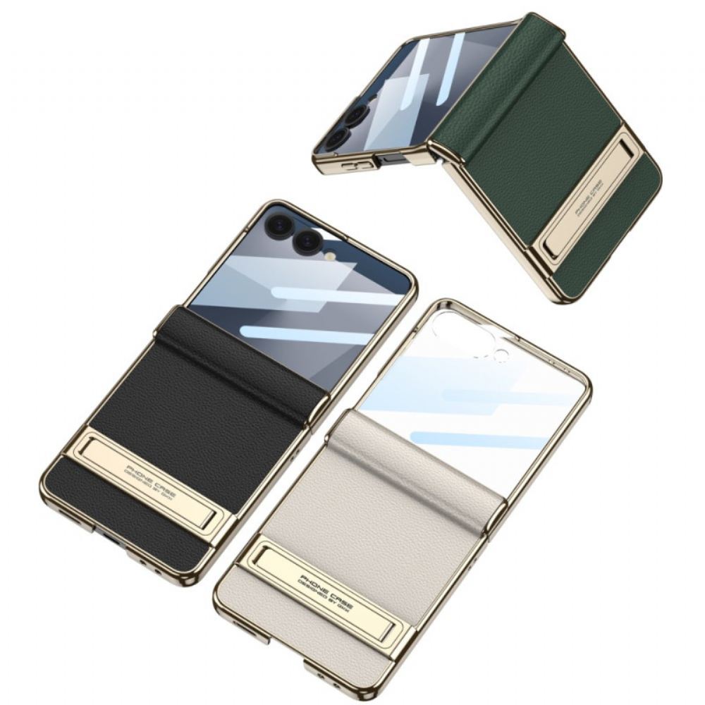 Kryt Samsung Galaxy Z Flip 7 Kryty Na Mobil Umělá Kůže A Podpora Gkk