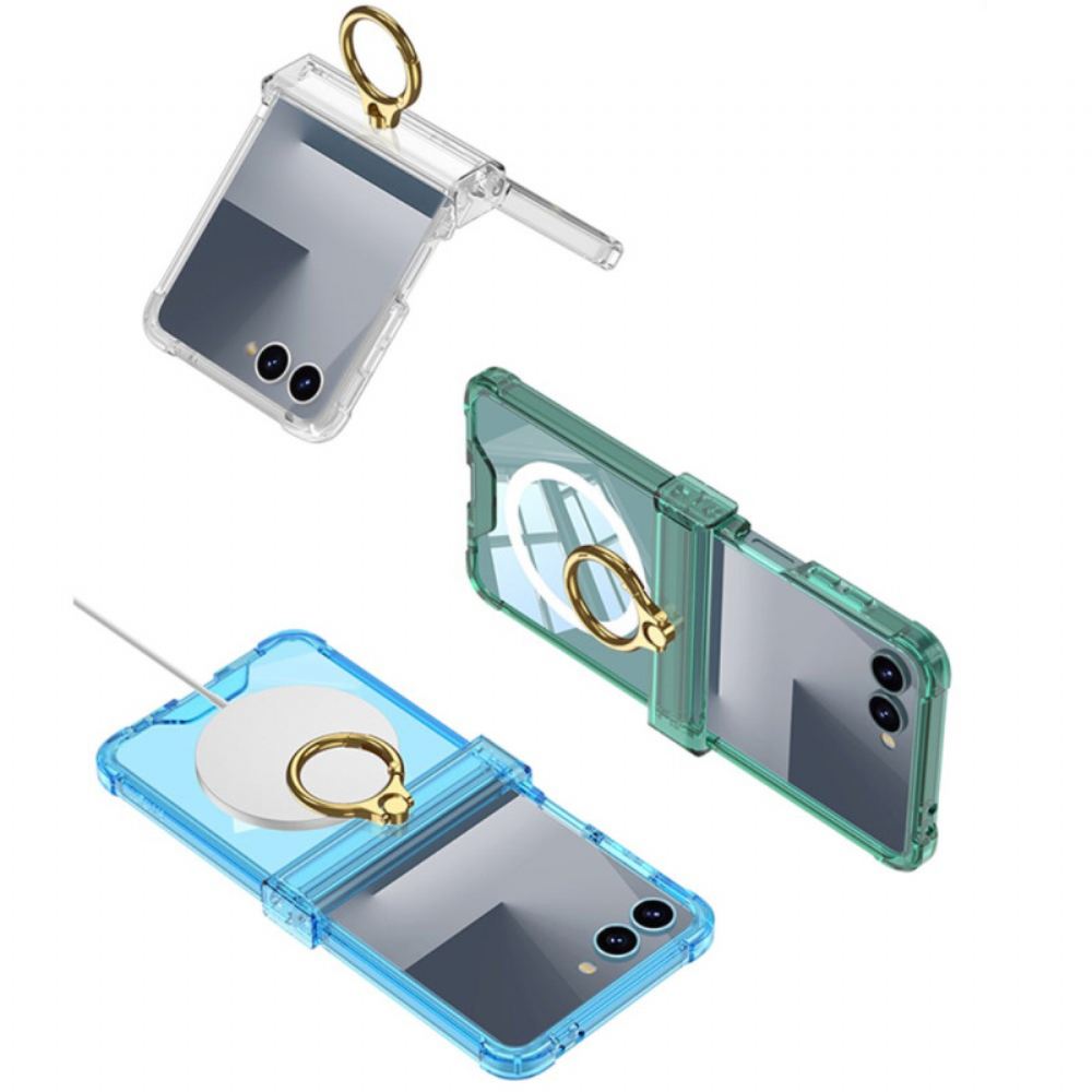 Kryt Samsung Galaxy Z Flip 7 Magnetický S Držákem Na Prsteny