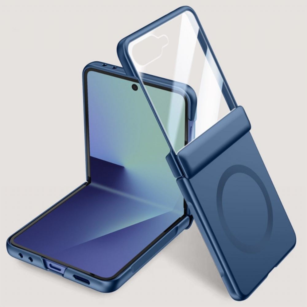 Kryt Samsung Galaxy Z Flip 7 Magnetický S Kovovým Efektem