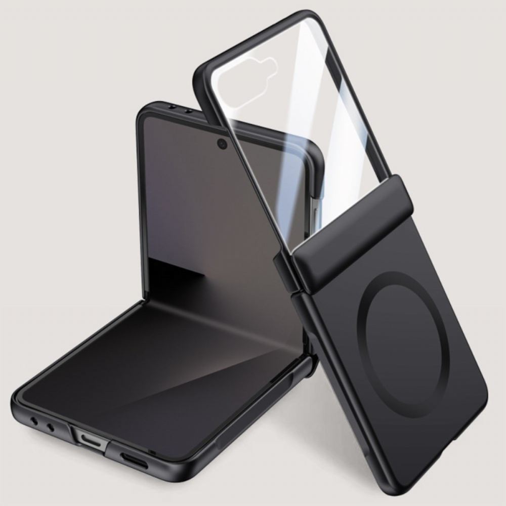 Kryt Samsung Galaxy Z Flip 7 Magnetický S Kovovým Efektem