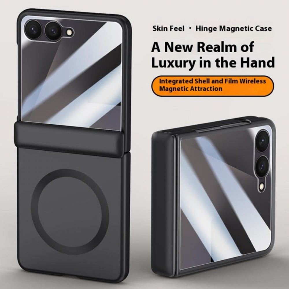 Kryt Samsung Galaxy Z Flip 7 Magnetický S Kovovým Efektem