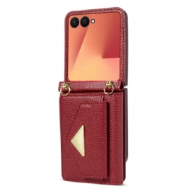 Kryt Samsung Galaxy Z Flip 7 Pouzdro Na Karty A Popruh Na Zápěstí