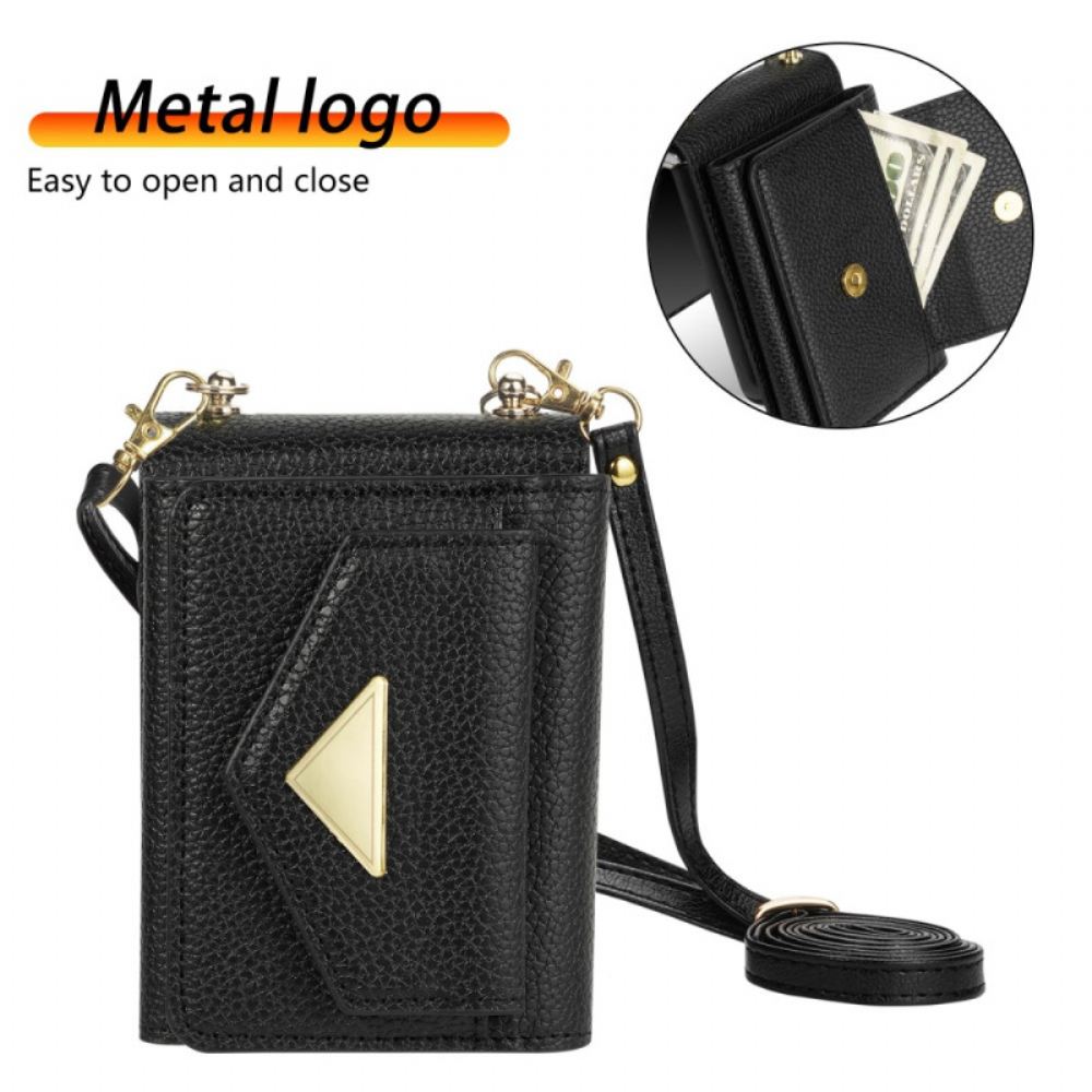 Kryt Samsung Galaxy Z Flip 7 Pouzdro Na Karty A Popruh Na Zápěstí