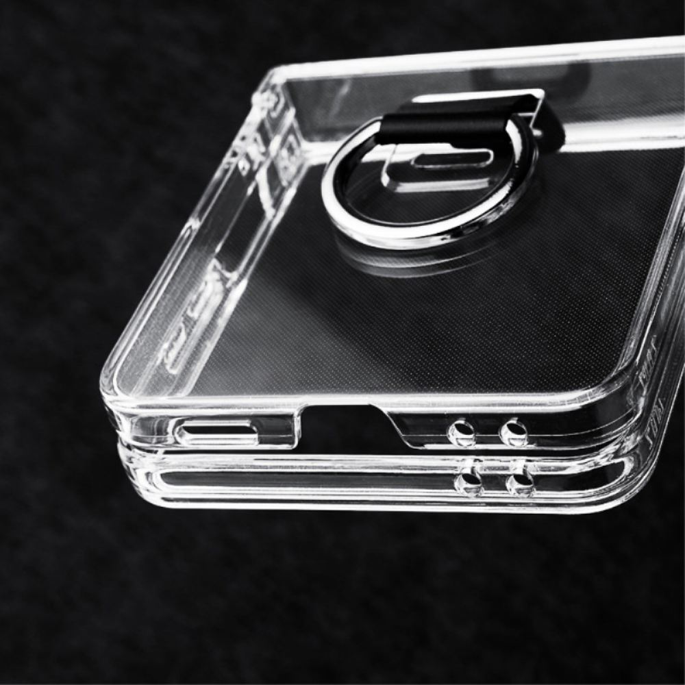 Kryt Samsung Galaxy Z Flip 7 Průhledné S Držákem Na Prsteny