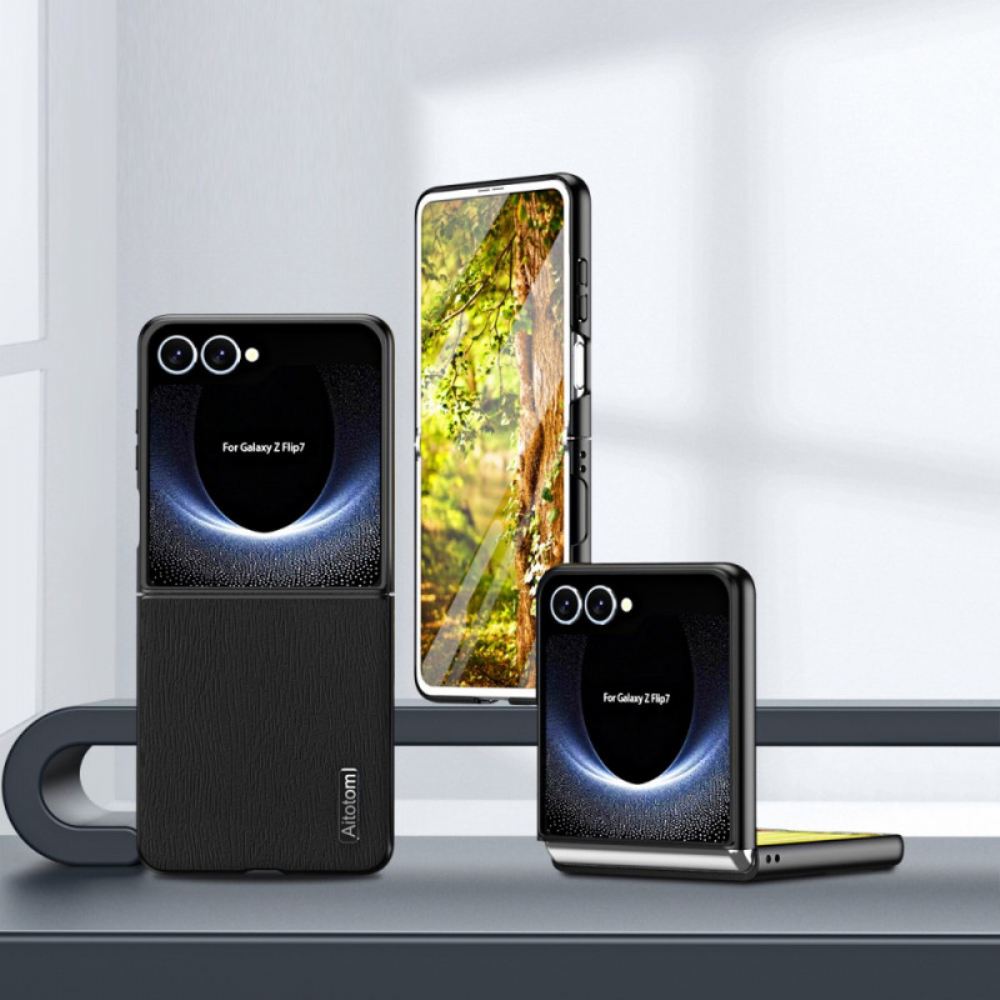 Kryt Samsung Galaxy Z Flip 7 Textura Dřeva