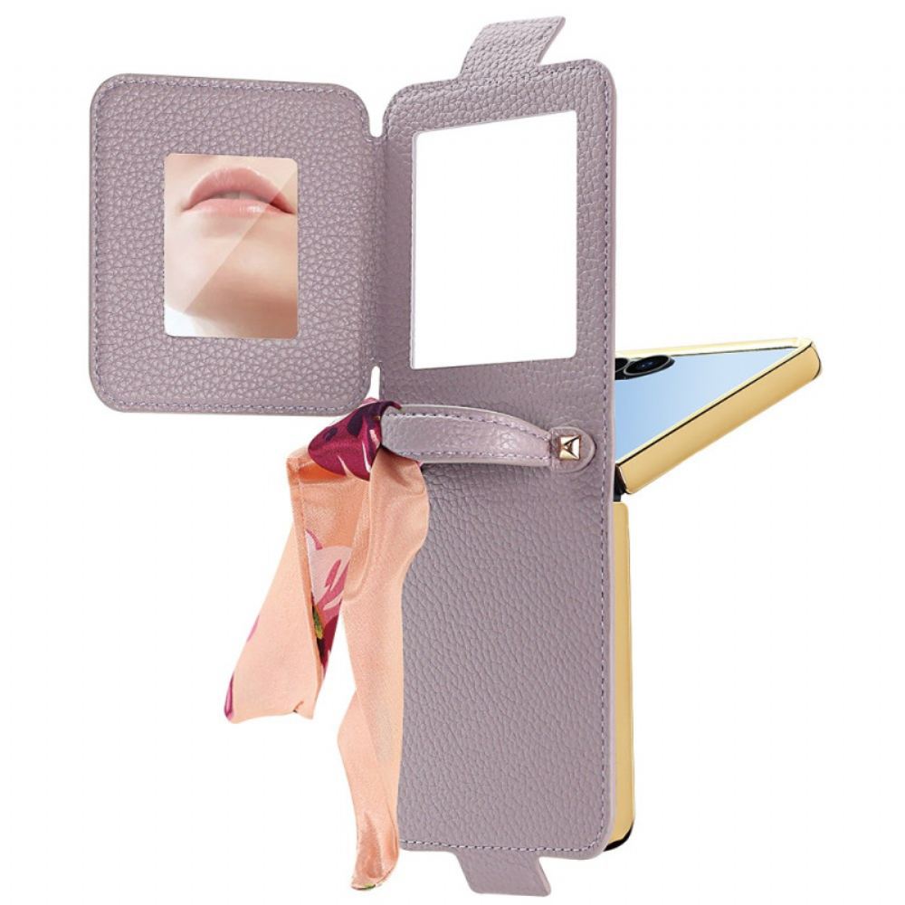 Kryt Samsung Galaxy Z Flip 7 Zrcátko A Držák Na Karty