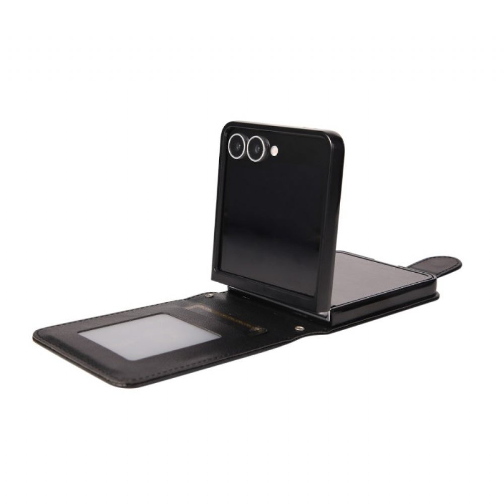 Pouzdro Na Samsung Galaxy Z Flip 7 Pouzdro Na Karty Z Umělé Kůže