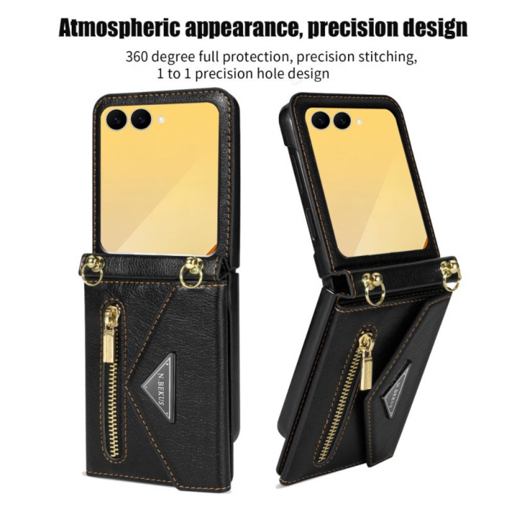 Pouzdro Na Samsung Galaxy Z Flip 7 Peněženka Přes Rameno N.bekus