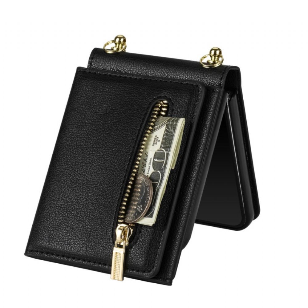 Pouzdro Na Samsung Galaxy Z Flip 7 Peněženka S Rfid A Ramenní Popruh