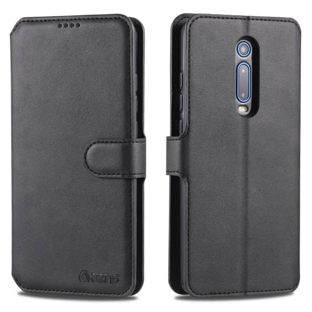 Flipové Pouzdro Na Xiaomi Mi 9T / Mi 9T Pro Kožený Efekt Azns