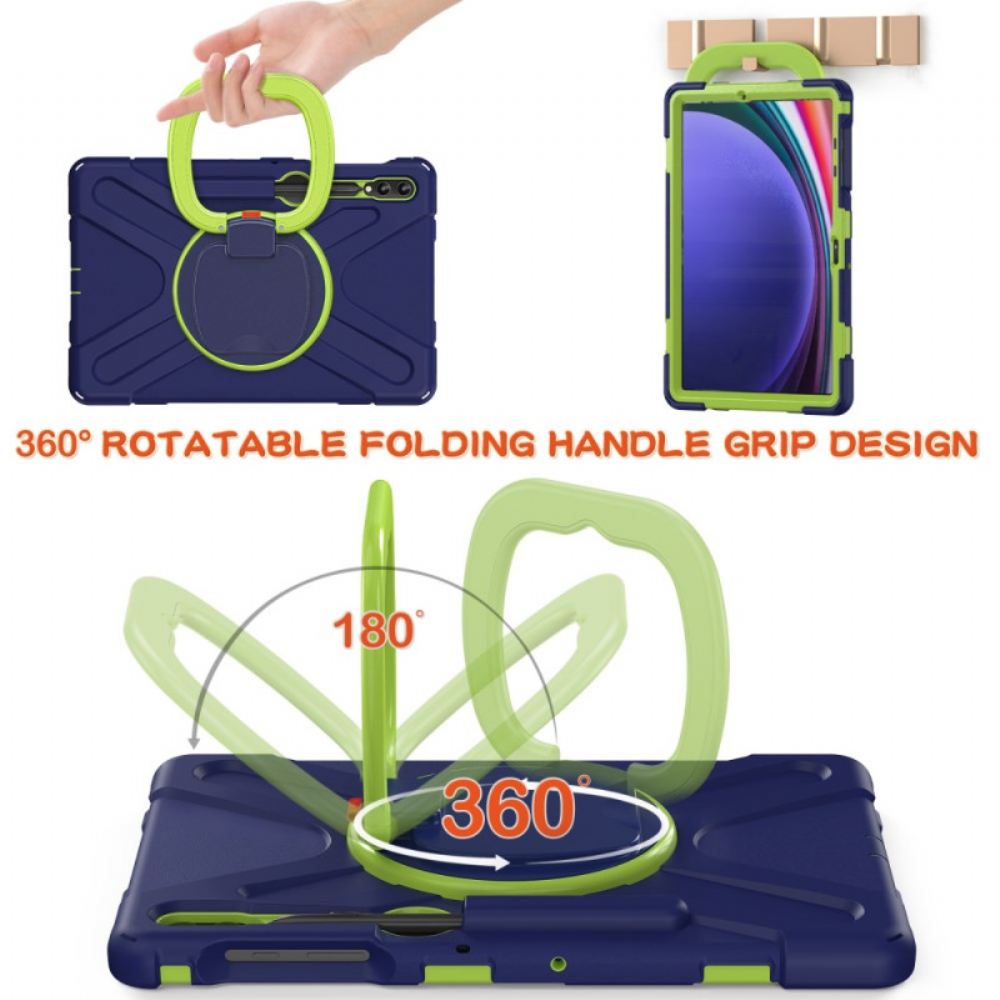 Kryt Samsung Galaxy Tab S10 Plus Multifunkční Otočný Stojan A Rukojeť