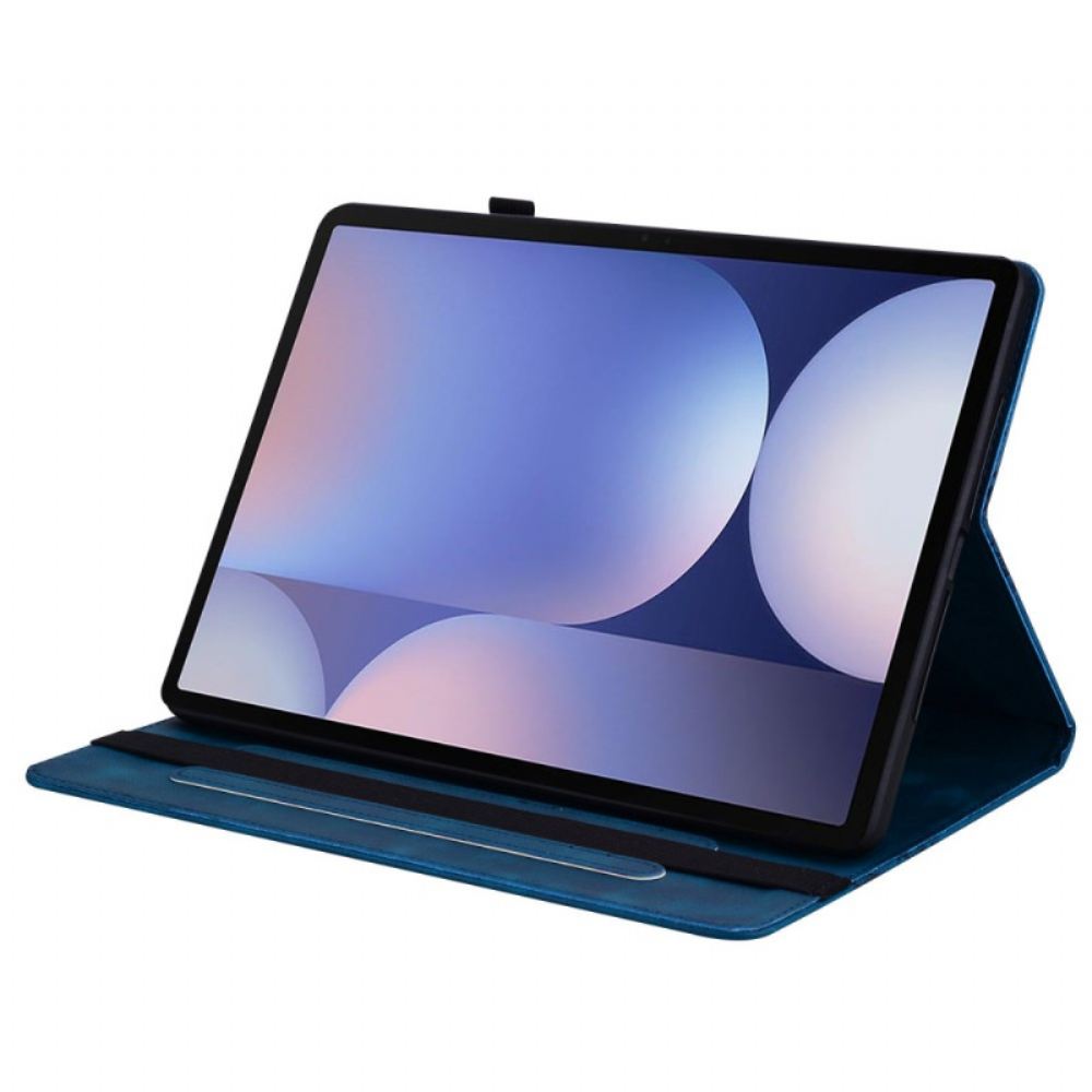 Pouzdro Na Samsung Galaxy Tab S10 Plus Srdíčka S Efektem Semiše