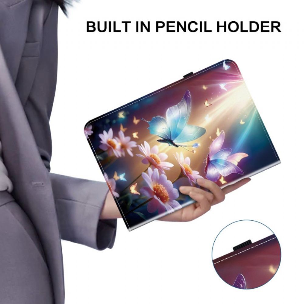 Pouzdro Samsung Galaxy Tab S10 Plus Motýli