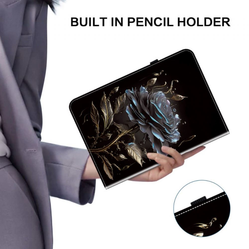 Pouzdro Samsung Galaxy Tab S10 Plus Černá Růže