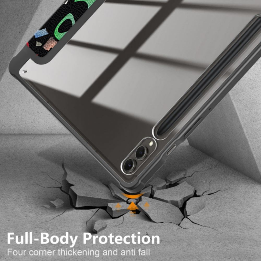 Samsung Galaxy Tab S10 Plus Průhledná Zadní Strana S Graffiti