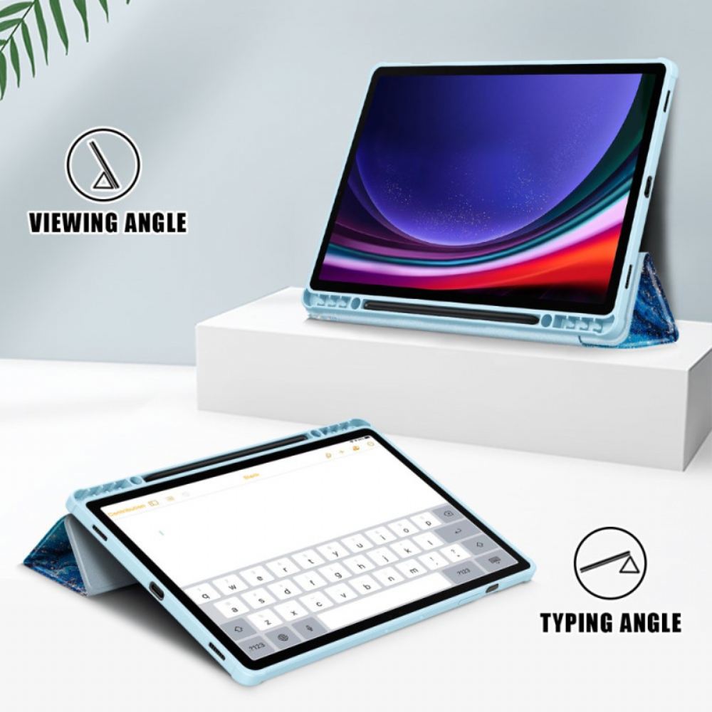 Samsung Galaxy Tab S10 Plus Průhledná Zadní Strana S Vlnami