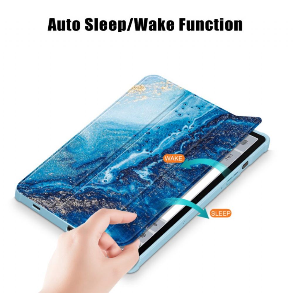 Samsung Galaxy Tab S10 Plus Průhledná Zadní Strana S Vlnami