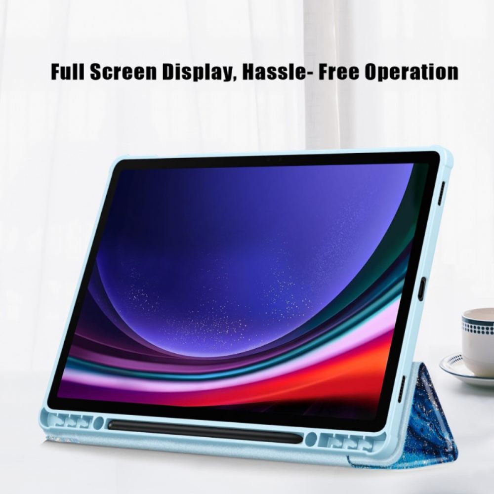 Samsung Galaxy Tab S10 Plus Průhledná Zadní Strana S Vlnami