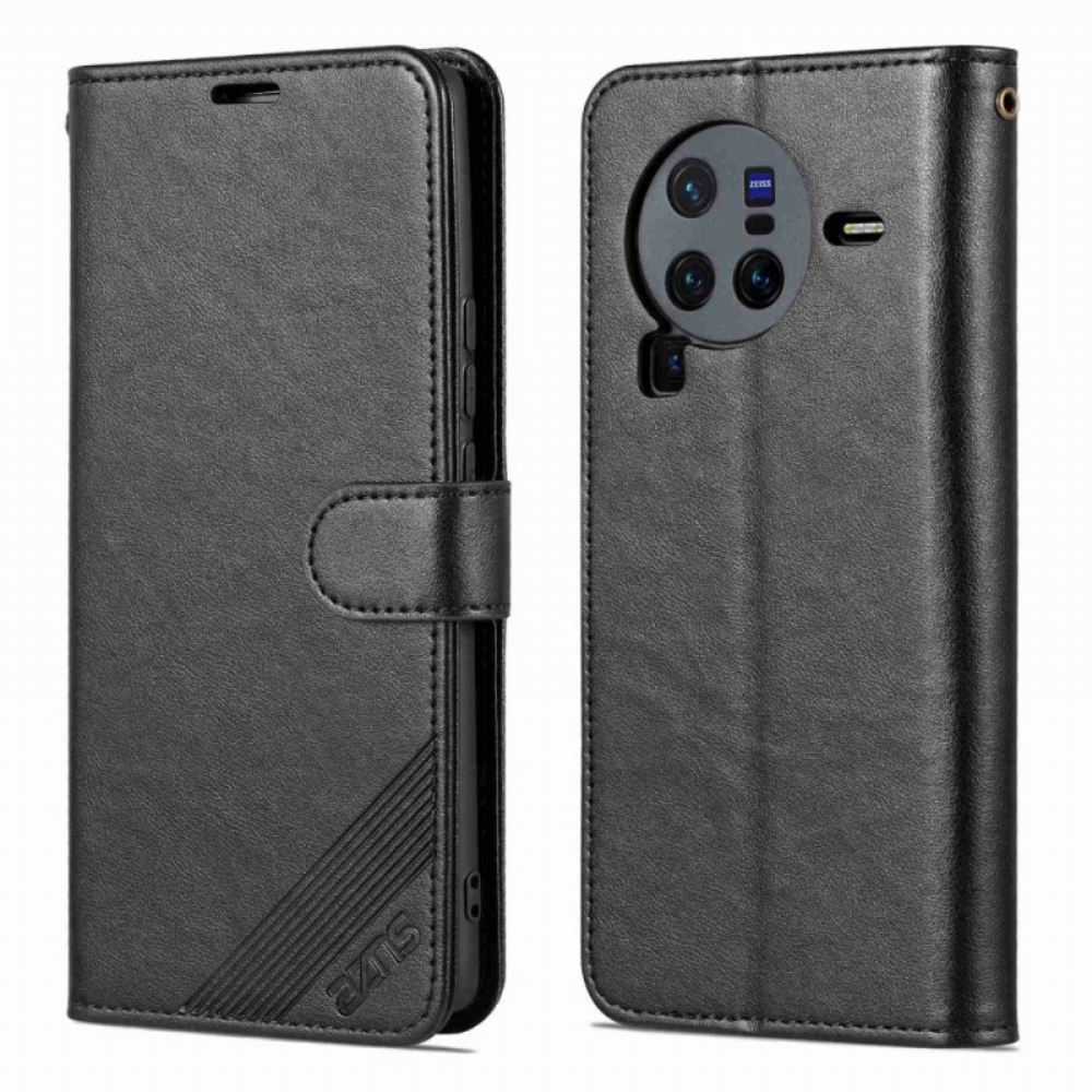 Flipové Pouzdro Na Vivo X80 Pro Umělá Kůže Azns
