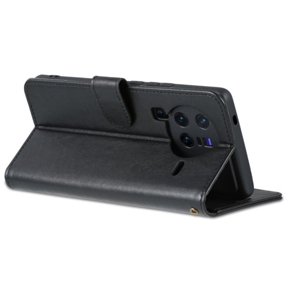 Flipové Pouzdro Na Vivo X80 Pro Umělá Kůže Azns