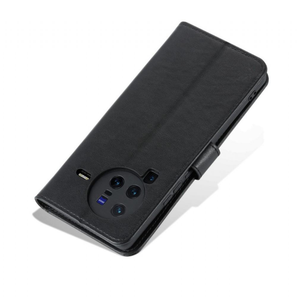 Flipové Pouzdro Na Vivo X80 Pro Umělá Kůže Azns