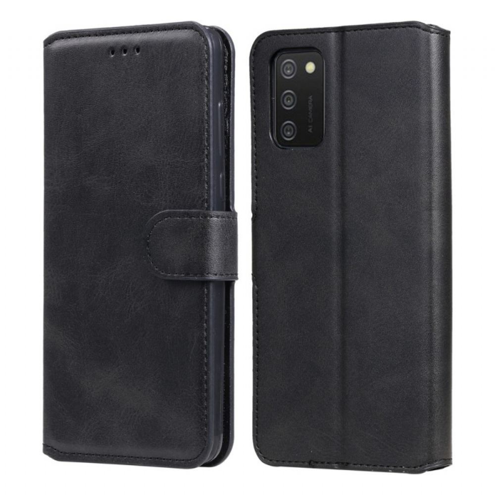 Flipové Pouzdro Na Samsung Galaxy A03s Retro Umělá Kůže