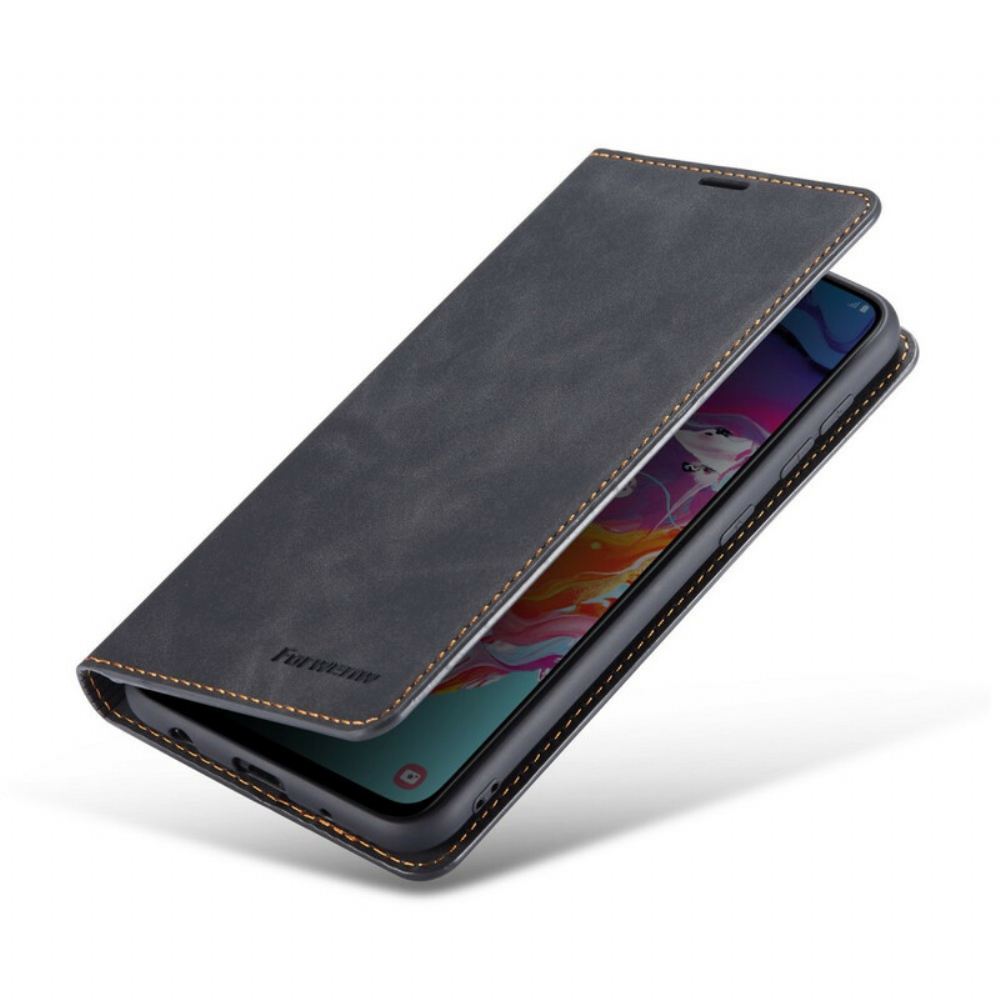 Flipové Pouzdro Na Samsung Galaxy A31 Kožený Efekt Forwenw