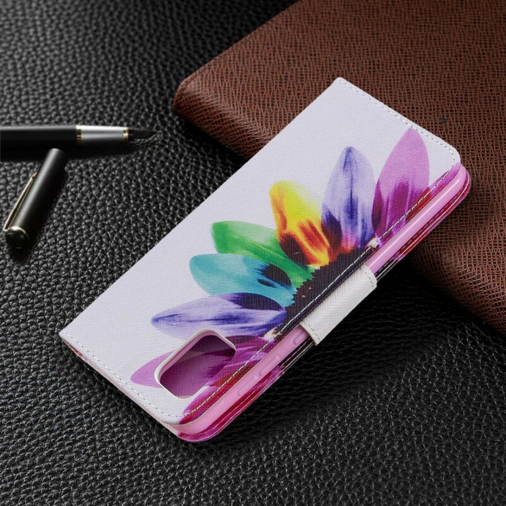 Flipové Pouzdro Na Samsung Galaxy A31 Květina Akvarelu