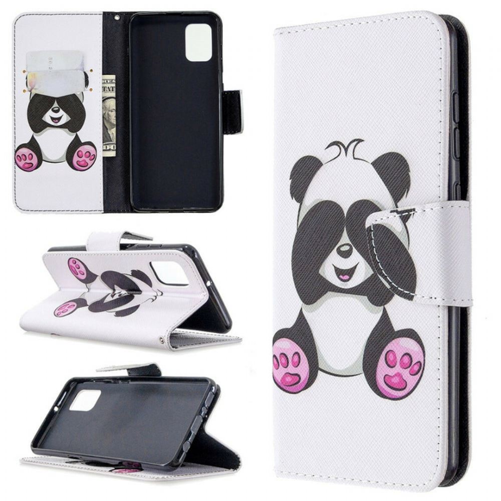 Flipové Pouzdro Na Samsung Galaxy A31 Panda Zábava