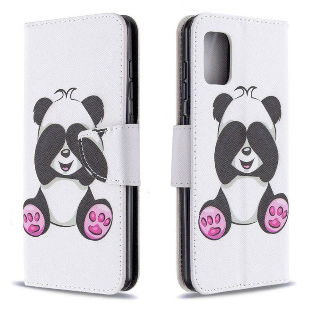 Flipové Pouzdro Na Samsung Galaxy A31 Panda Zábava