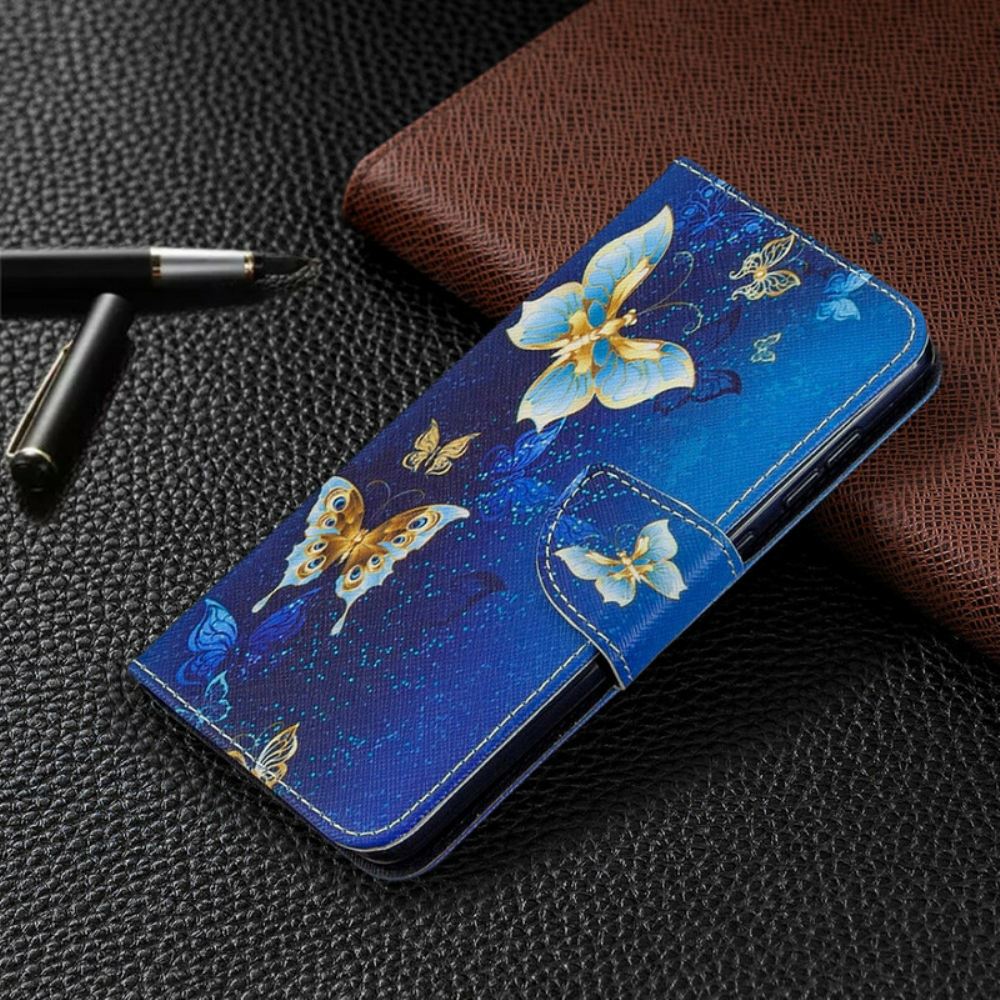Kožené Pouzdro Na Samsung Galaxy A31 Motýlí Králové