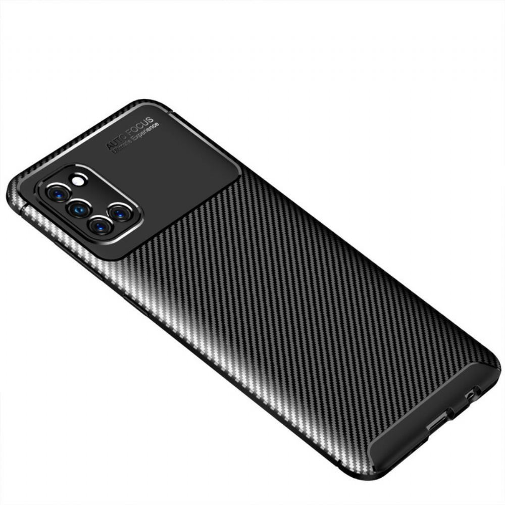 Kryty Na Mobil Na Samsung Galaxy A31 Flexibilní Textura Uhlíkových Vláken